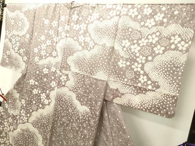 平和屋着物○訪問着 総絞り 舞花文 正絹 逸品 DAAR4292tw - メルカリ 