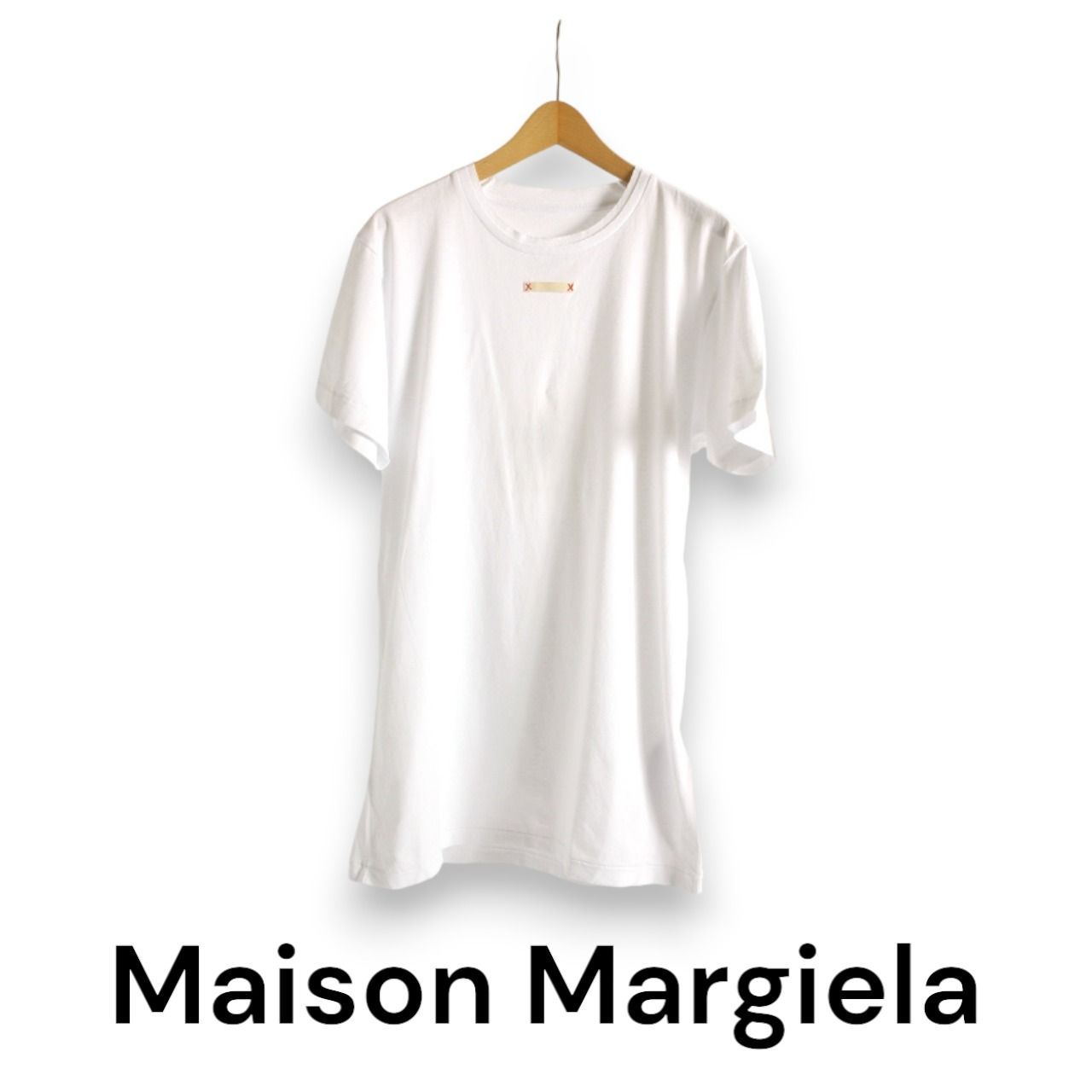 【新品】 メゾンマルジェラ　MAISON MARGIELA 10　スクールネームタグ　Tシャツ　ホワイト