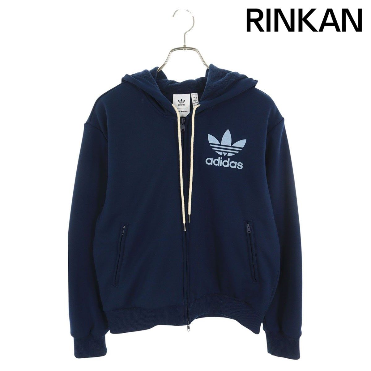 アディダス ×WALES BONNER  TRACK HOODIE ロゴプリントトラックジップパーカー メンズ L