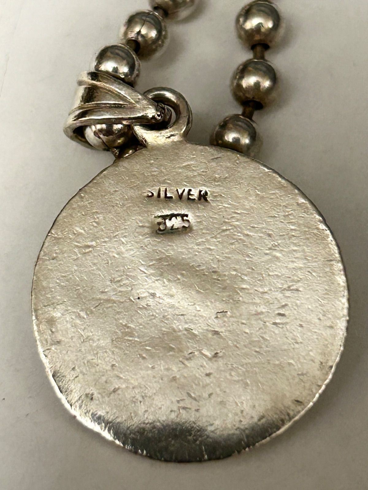 80年代MEXICO製ヴィンテージSILVER925FATボールネックチェーン
