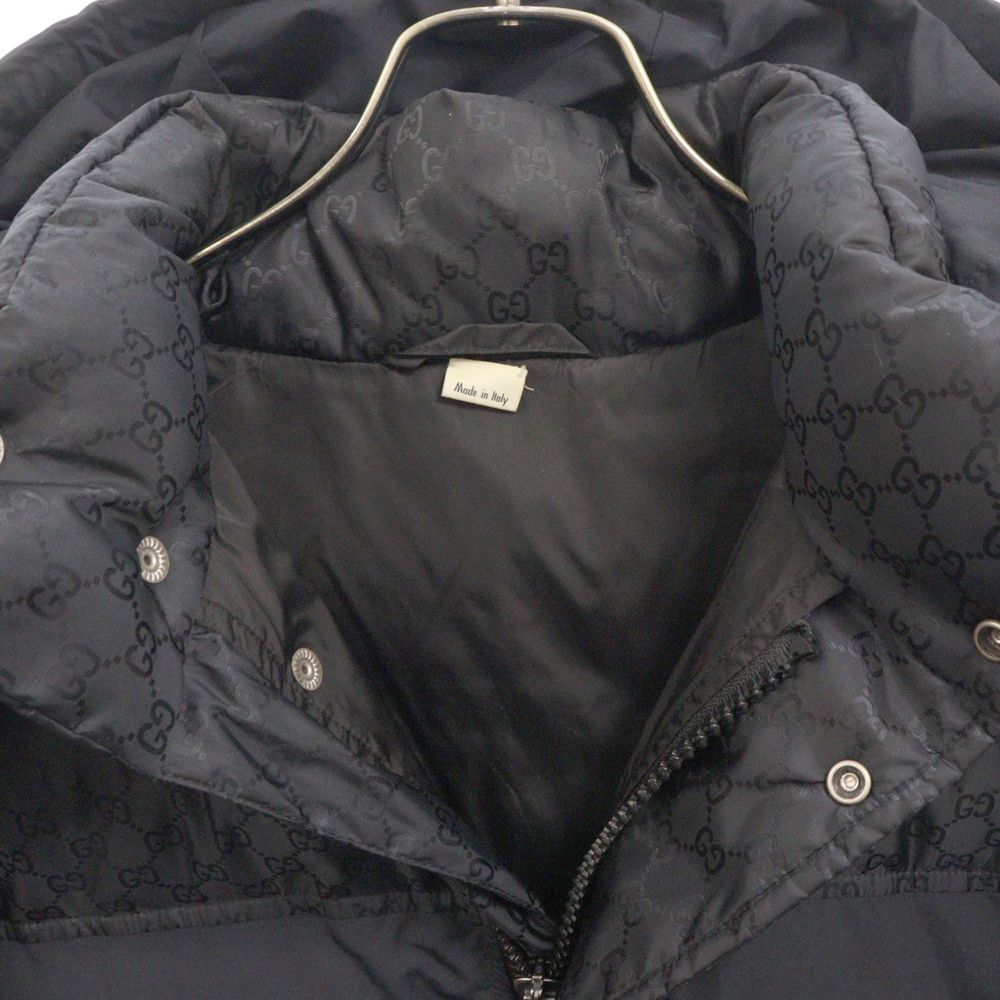 GUCCI (グッチ) GGジャガード ダウンジャケット ブラック 553281 Z4218