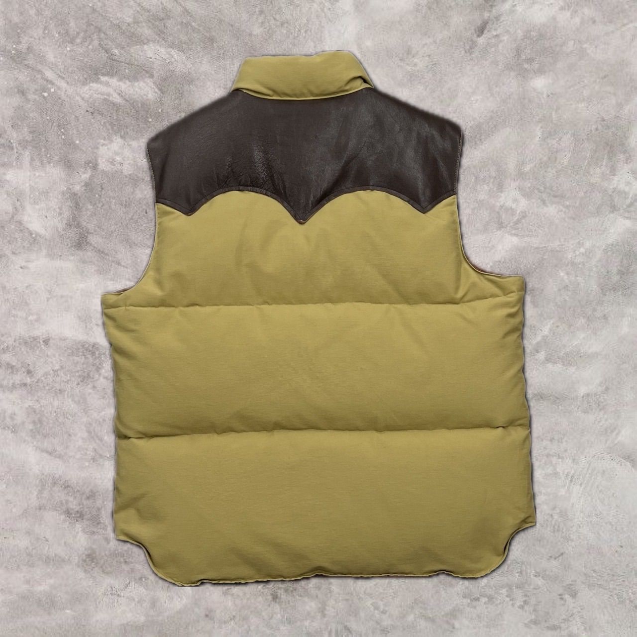 69.SUGAR CANE Leather Yoke Down Vest【併売品】