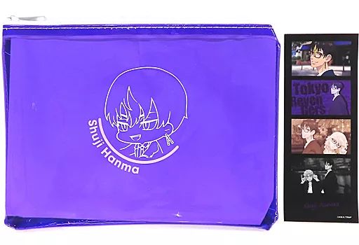 【中古】雑貨 半間修二 プリントシール付クリアポーチ Glasses 「東京リベンジャーズ POP UP STORE in 東急ハンズ」