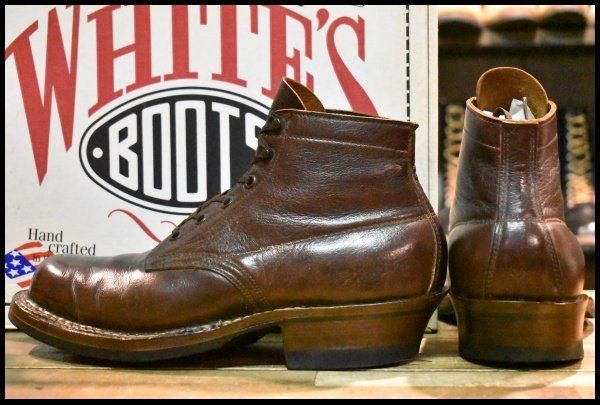 ホワイツ セミドレス 9E ダークブラウン レザー ワークブーツ White's