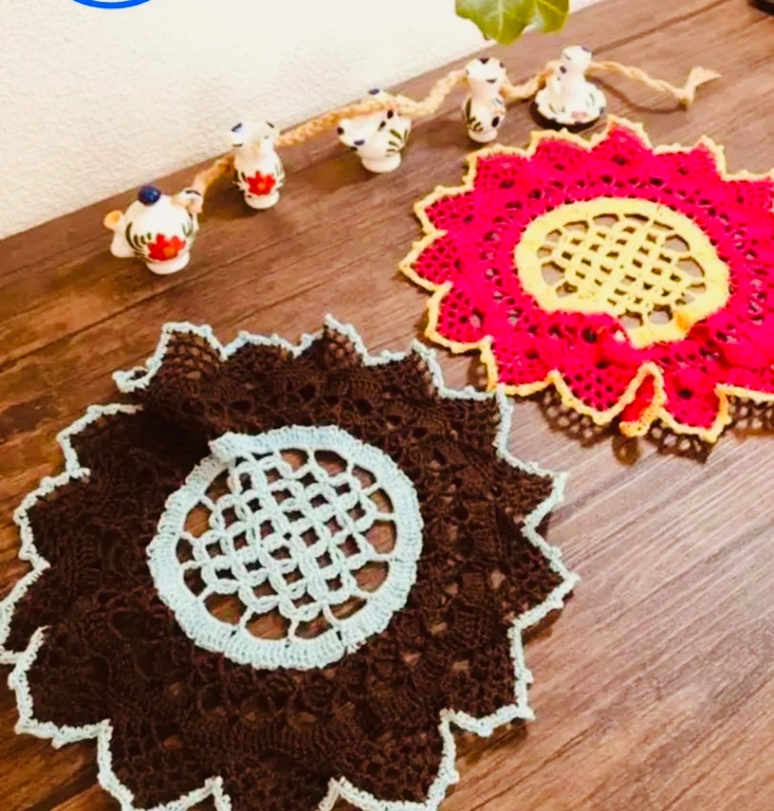 8】ハンドメイド ドイリーセット カボスのいろいろレース編み屋さん。 メルカリ