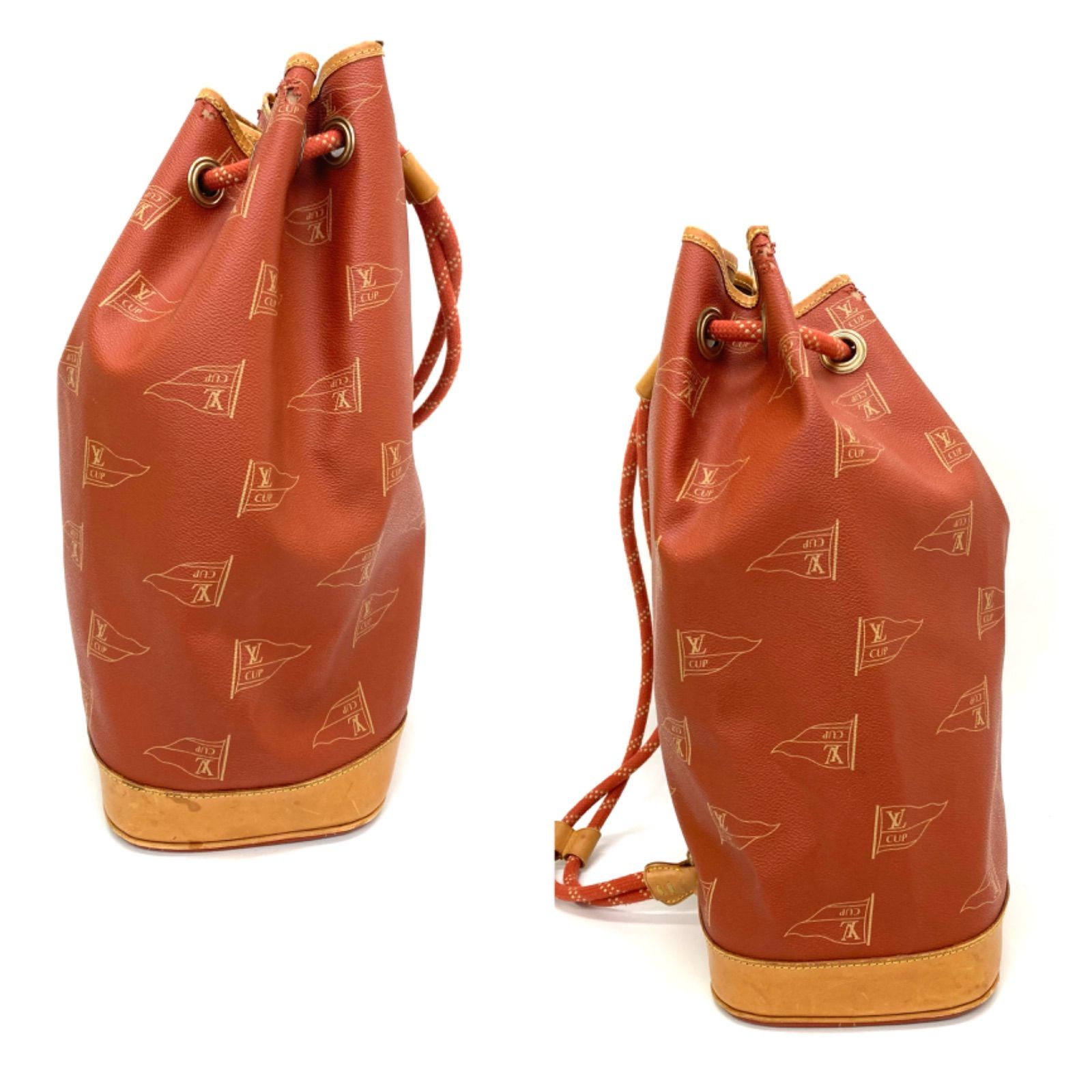 ◆LOUIS VUITTON◆ ルイ・ヴィトン・カップ サン トロペ 1995年ヴィトンカップ限定 ショルダーバッグ レッドブラウン