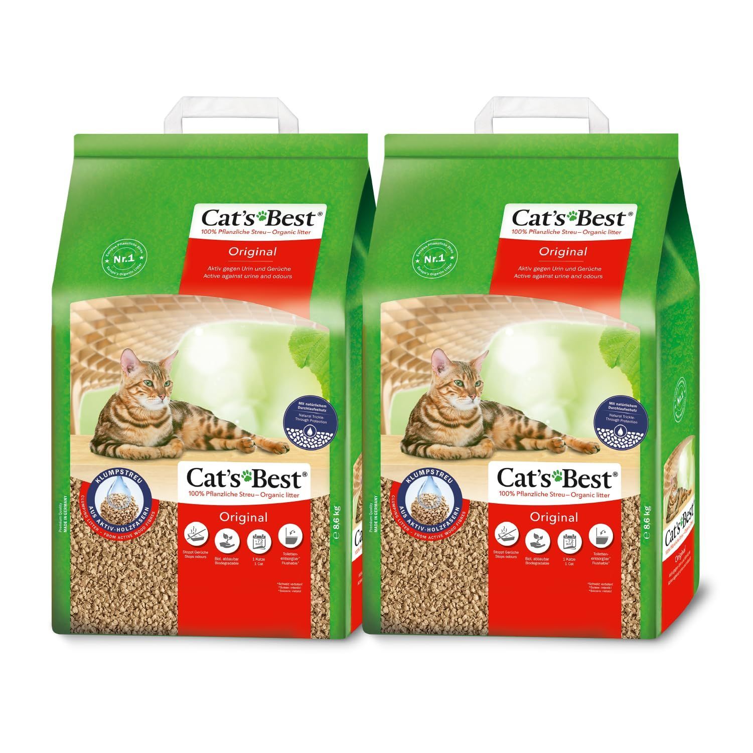 新品 Cat's Best キャッツベスト オリジナル 20L × 2袋 猫砂 20L×2袋 (ケース販売)
