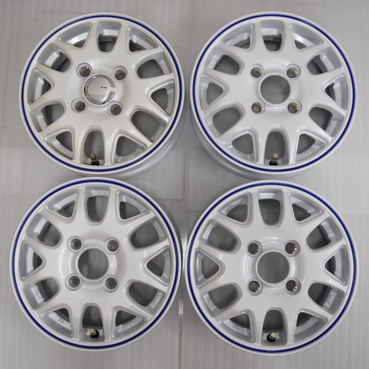 4穴 PCD100 12インチ 3.50B 45 φ67.1 パールホワイト JP STYLE JEFA SJ-20 MONZA JAPAN