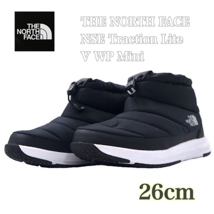 ザ ノースフェイス THE NORTH FACE NSE Traction Lite V WP Mini ヌプシ  トラクションライトVウォータープルーフミニ ショートブーツ ゴールドウィン （NF51984）黒26cm箱無し - メルカリ