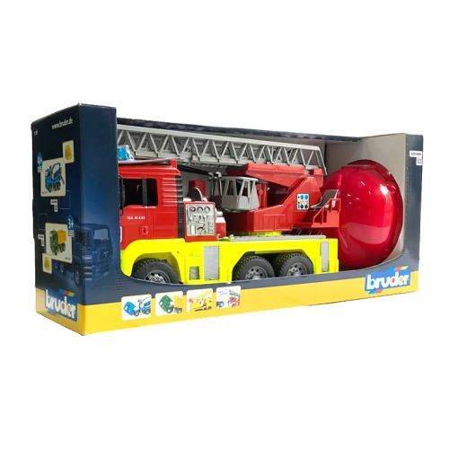 プレゼントに最適 ブルーダー ヘルメット付 MAN 消防車 ブルーダー 017606 bruder ブルーダープロ おもちゃ 男の子 北海道 沖縄 離島は配送不可
