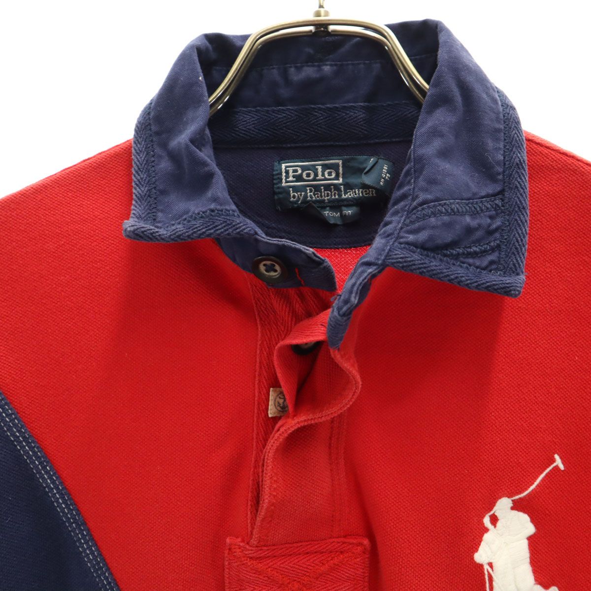 【美品】ポロバイラルフローレン ビッグポニー  半袖ポロシャツ　ロス　M 美品 ポロバイラルフローレン ポロシャツ JAPAN 日の丸 ビッグ