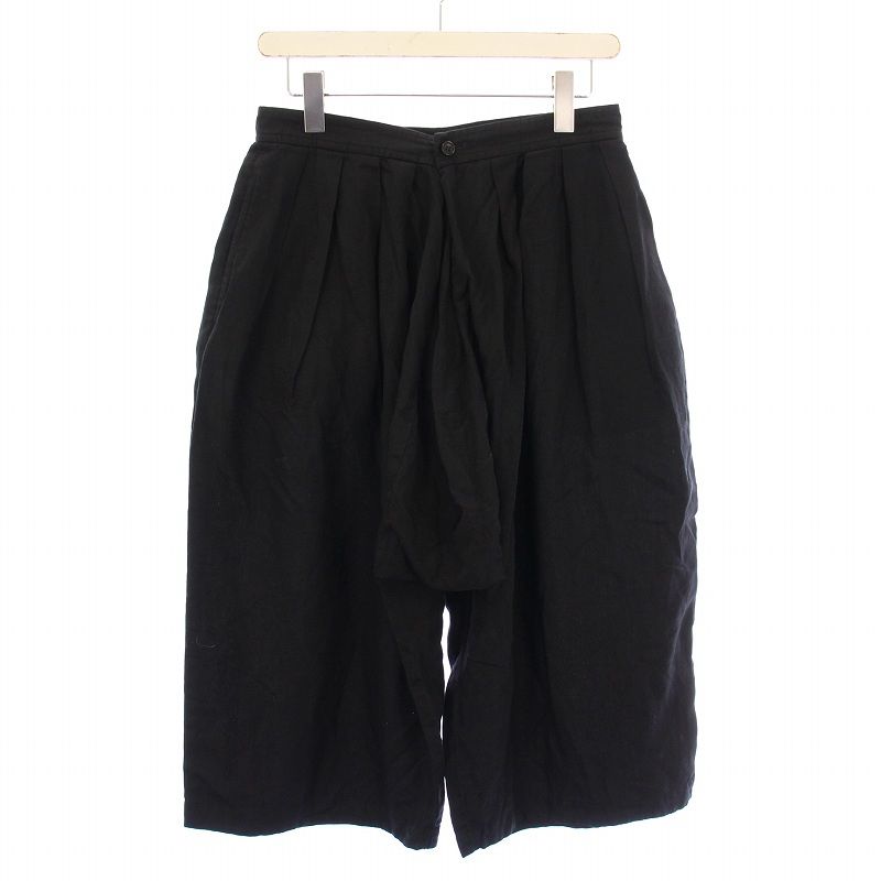 コムデギャルソンコムデギャルソン COMME des GARCONS COMME des GARCONS コムコム サルエルパンツ タック ボタンフライ S 黒 ブラック |BB