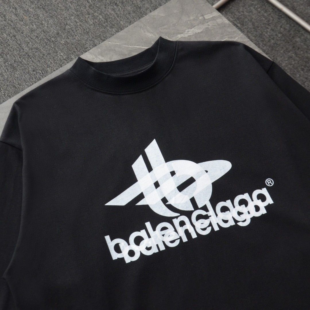 BALENCIAGA新型ダブルミラージュ長袖パーカーTシャツ男女同型