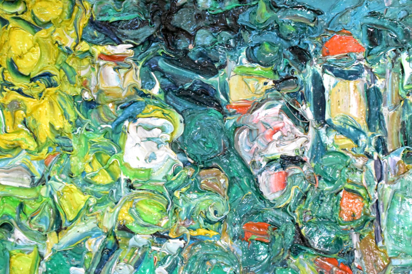 アンドレ・コタボ 「ヴァロリスの丘とミモザ」 油彩 仏P8号 真作保証