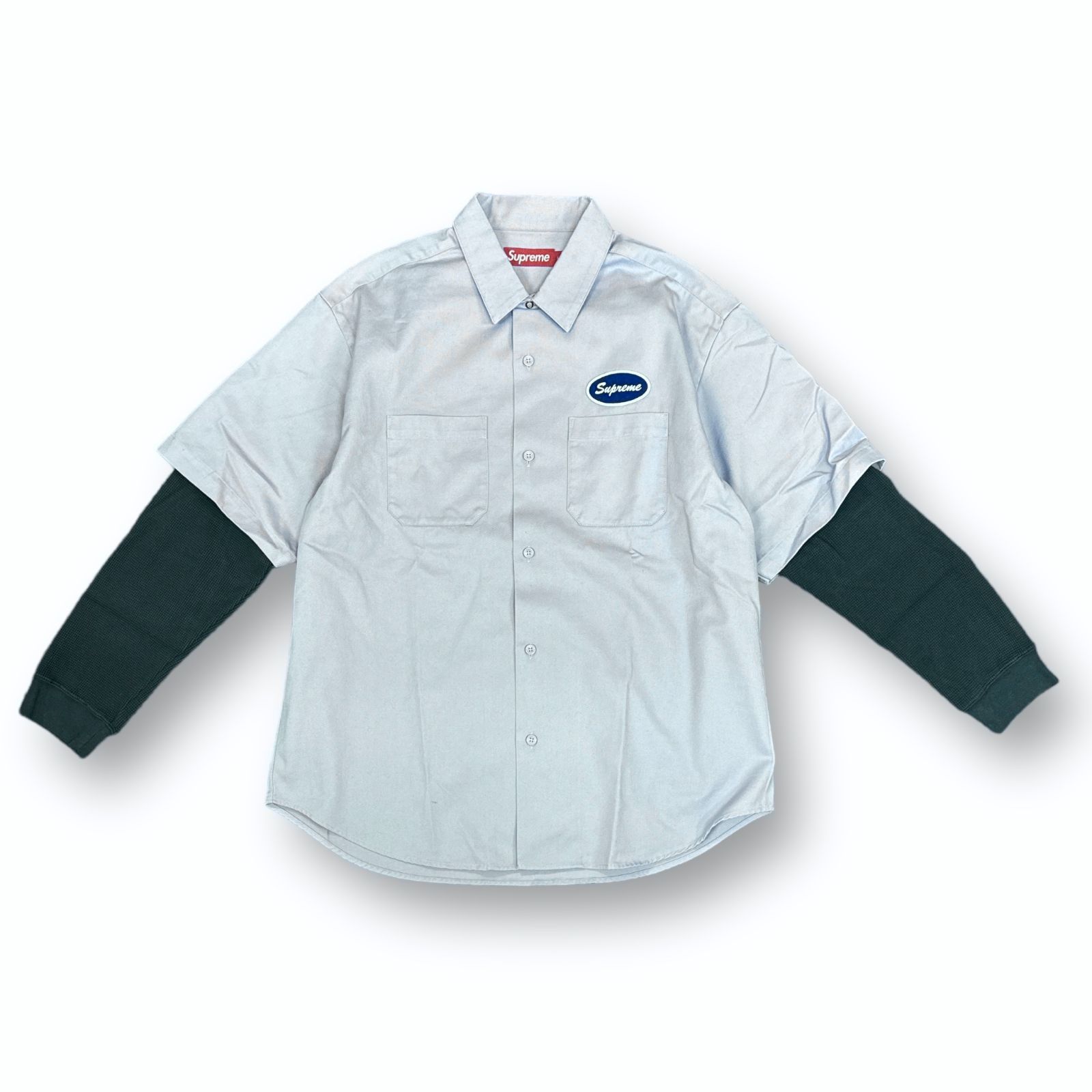 Supreme 23aw Thermal Sleeve Work Shirt サーマル レイヤード ワーク ...