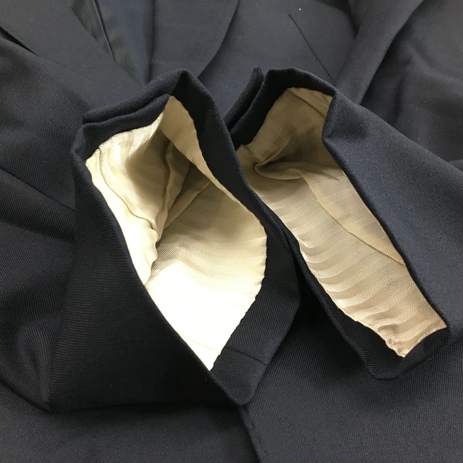 BALENCIAGA ネイビー/ホワイト ジャケット　@10 BALENCIAGA ネイビー/ホワイト ジャケット @10
