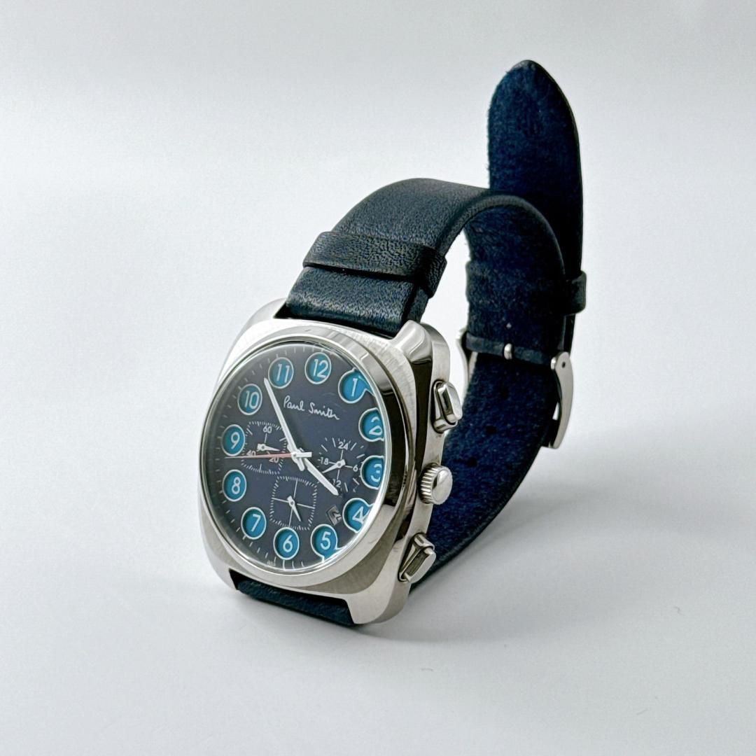 美品Paul Smith ダイアル クロノグラフ腕時計 稼働品 ポールスミス 高品質 【動作確認済】Paul Smith ダイヤルクロノグラフ 動作確認済