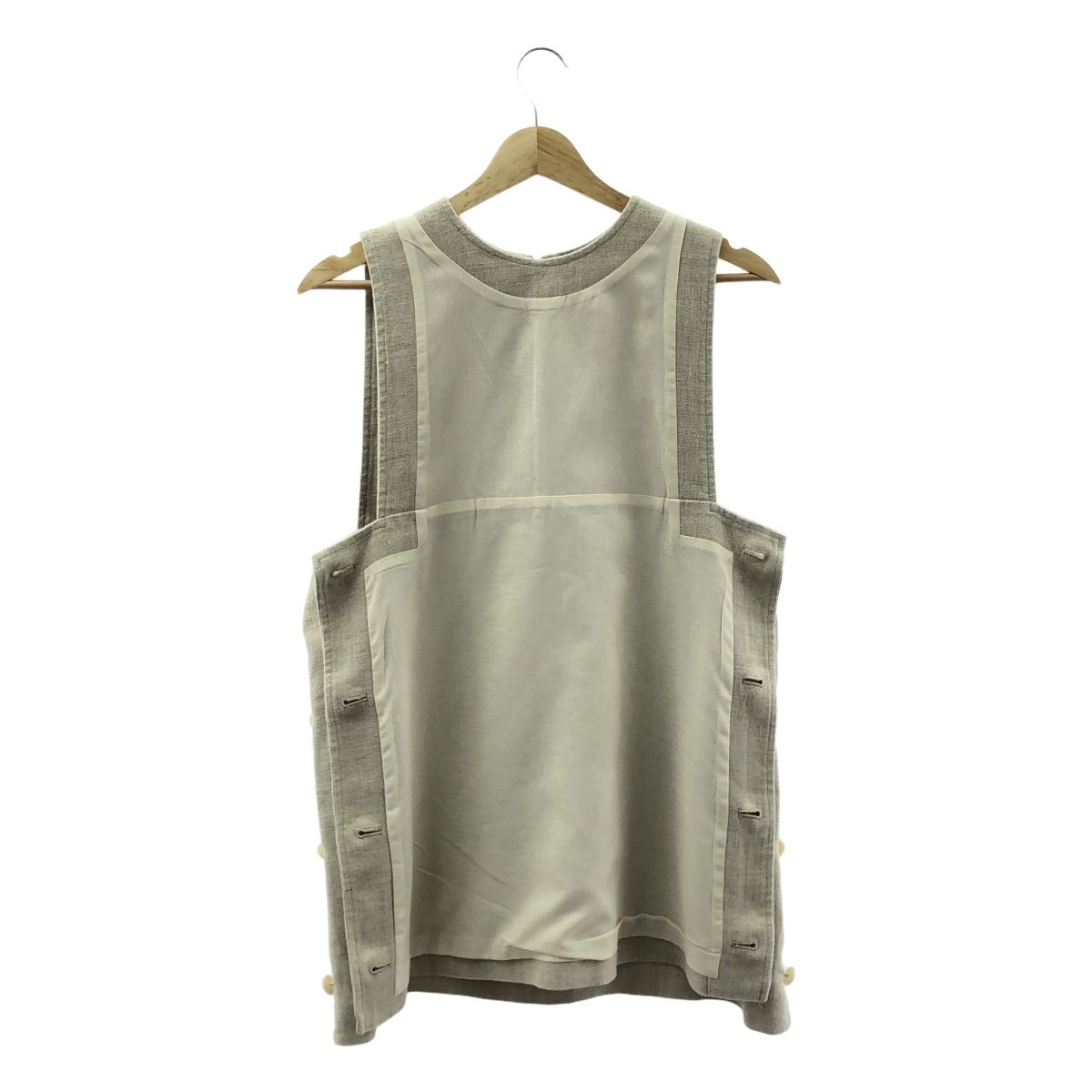 美品HYKE linen long vest サイズ2 ベスト 美品】 HYKE / ハイク | 2023SS | linen long vest / リネン