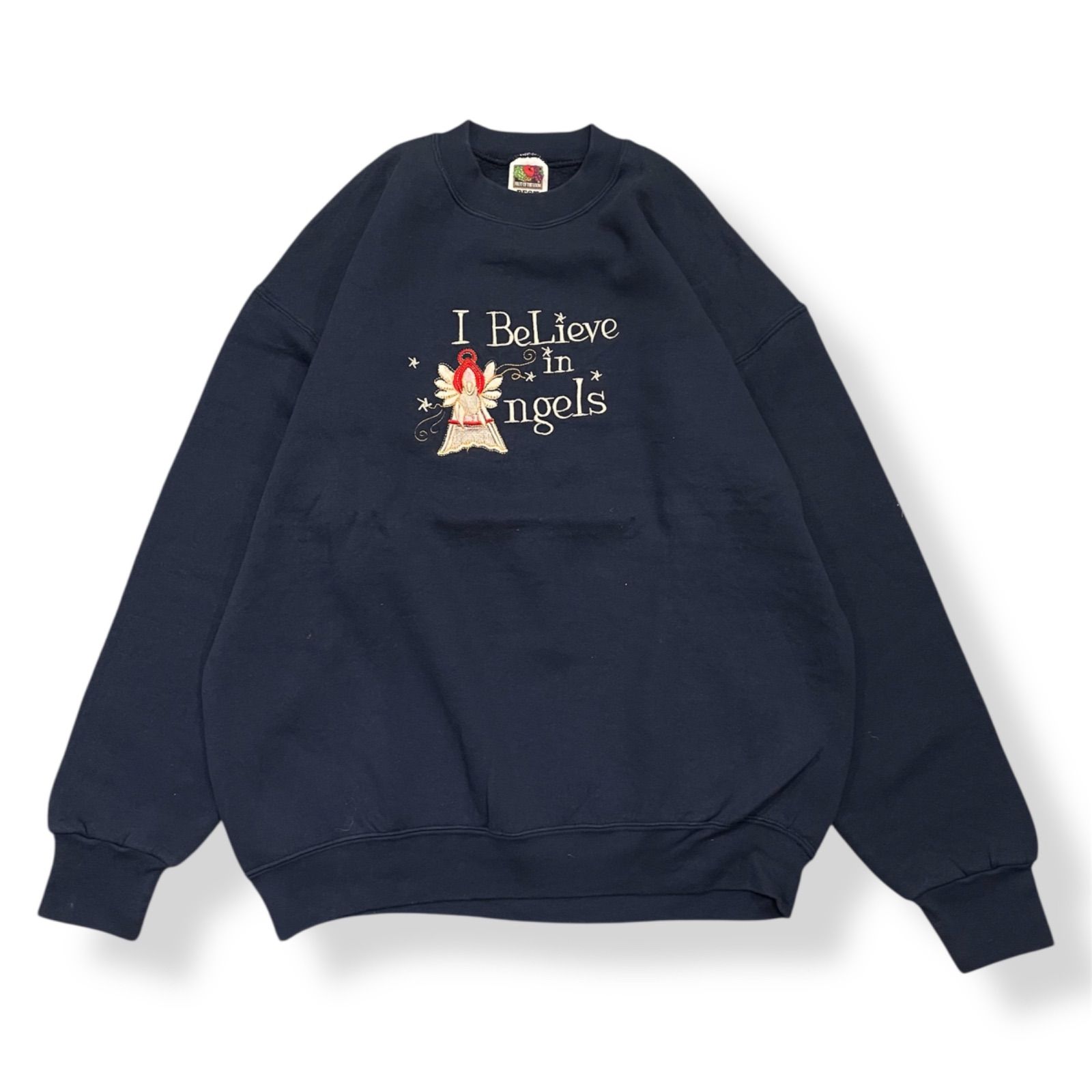 スウェット ☆プリントスウェット ☆刺繍スウェット ☆ネイビー