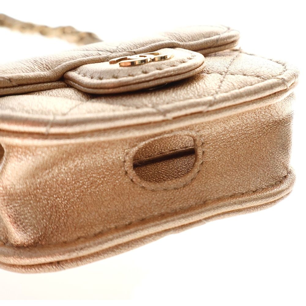 【未使用品】2024 イヤーズギフト コインケース エアポッズケース ゴールド CHANEL シャネル コインケース＆AirPodsケース 2024イヤーズ