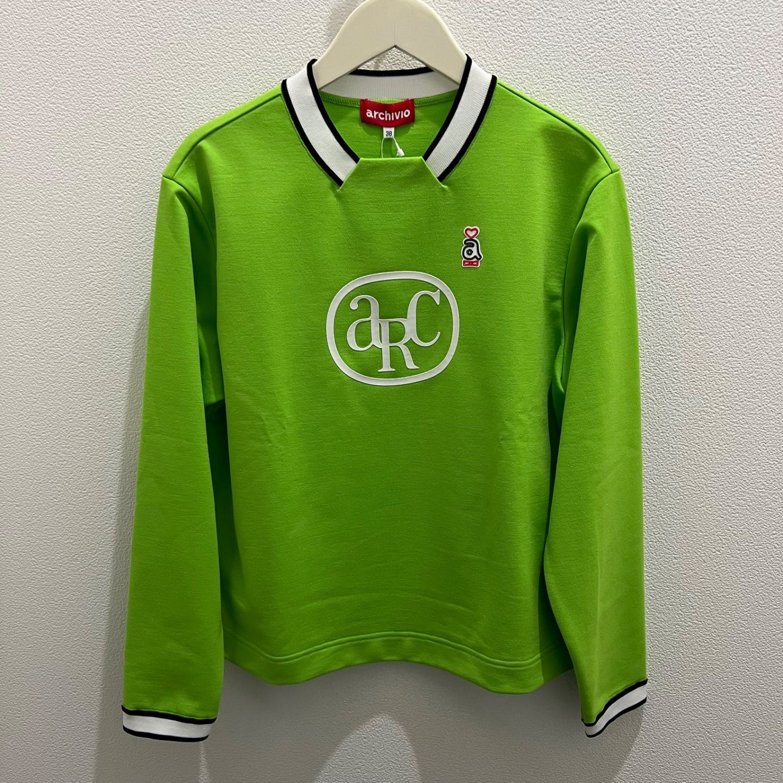 【新品】 ARCHIVIO アルチビオ ゴルフ レディース A159206 トレーナー プルオーバー 定価27，500円 Mサイズ 38 ゴルフウェア