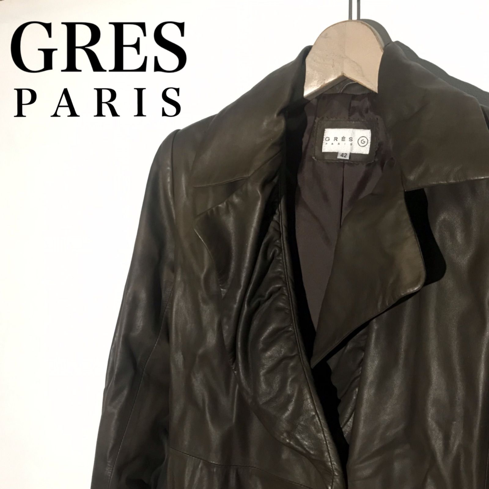 GRES paris☆レザージャケット