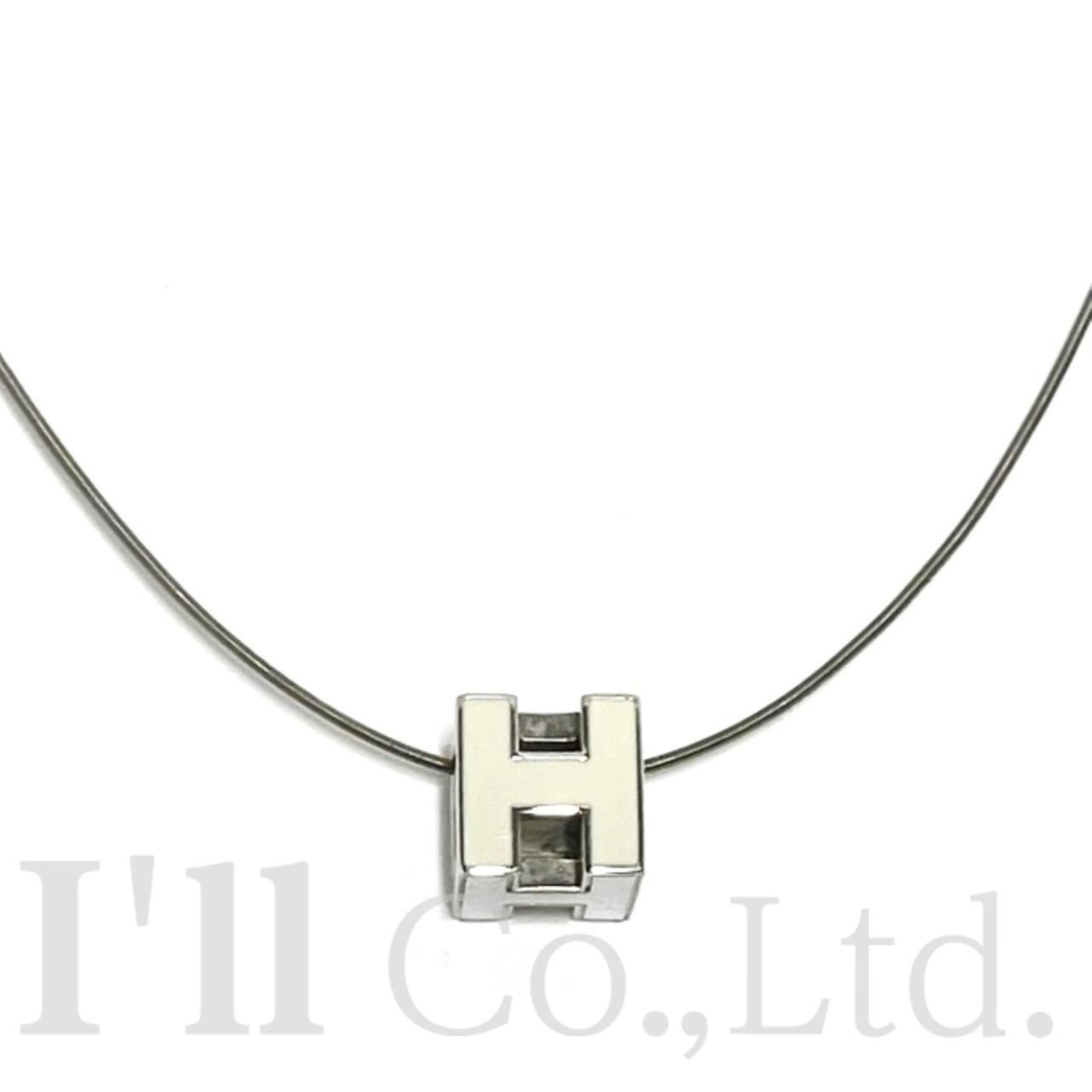 HERMES エルメス ネックレス Hキューブ カージュドアッシュ レディース