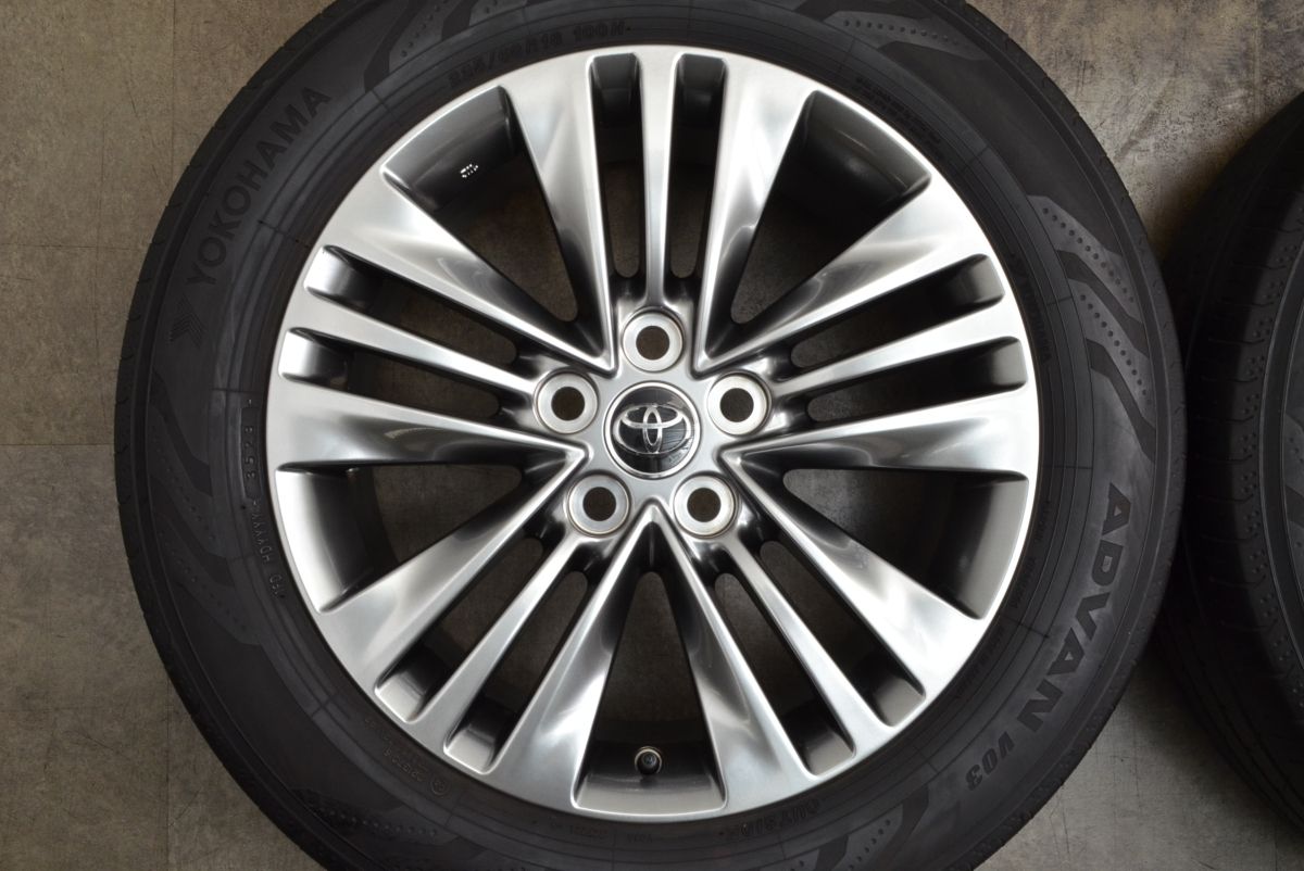 アルファード40系　純正18インチ ホイール４本セット　YOKOHAMA アルファード40系18インチ 純正Zグレード標準ホイール・タイヤ4本