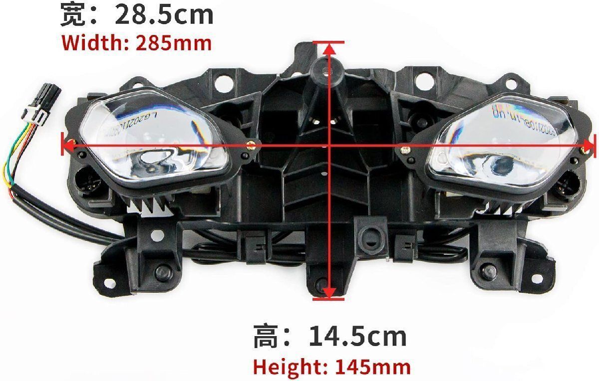 バイク用LEDヘッドライトアッセンブリー ヘッドランプ フィット MT10 FZ10 2017-2021 MT 10