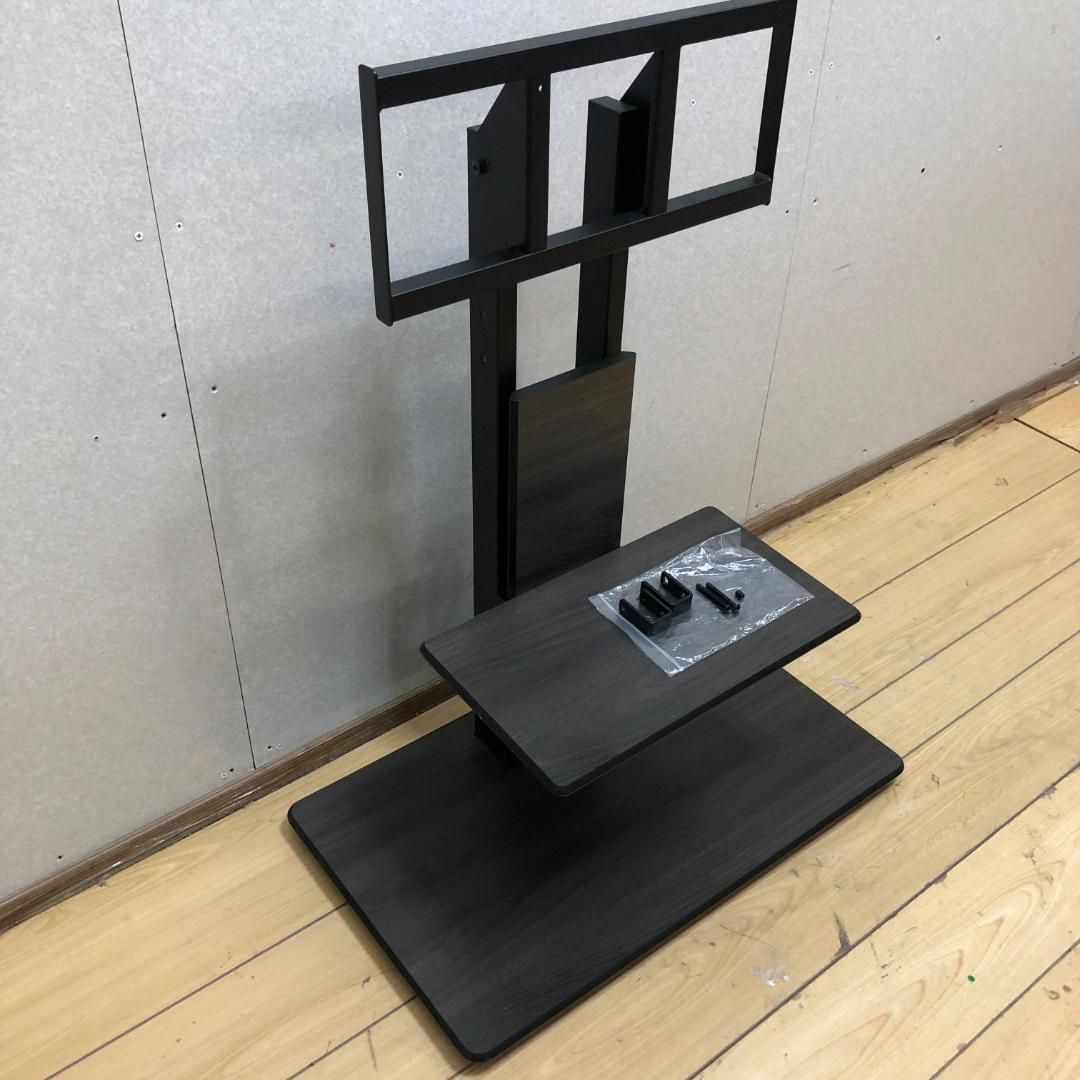 TIMEZ ハヤミ工産 TVスタンド KF-950 木目調 ダークブラウン 壁寄せ