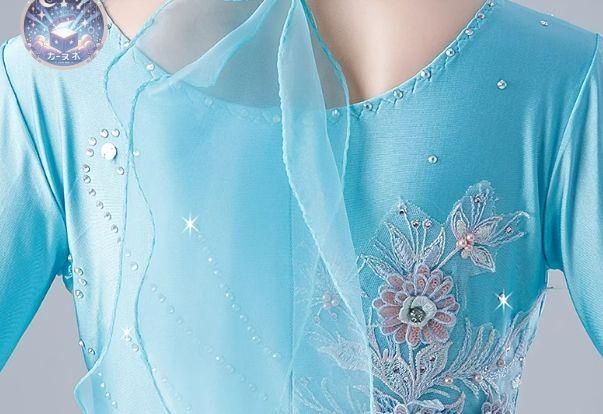 タイムセールも有。 ♥ 社交ダンスドレス オーダーメイド スタンダードドレス ダンスパーティー デモ