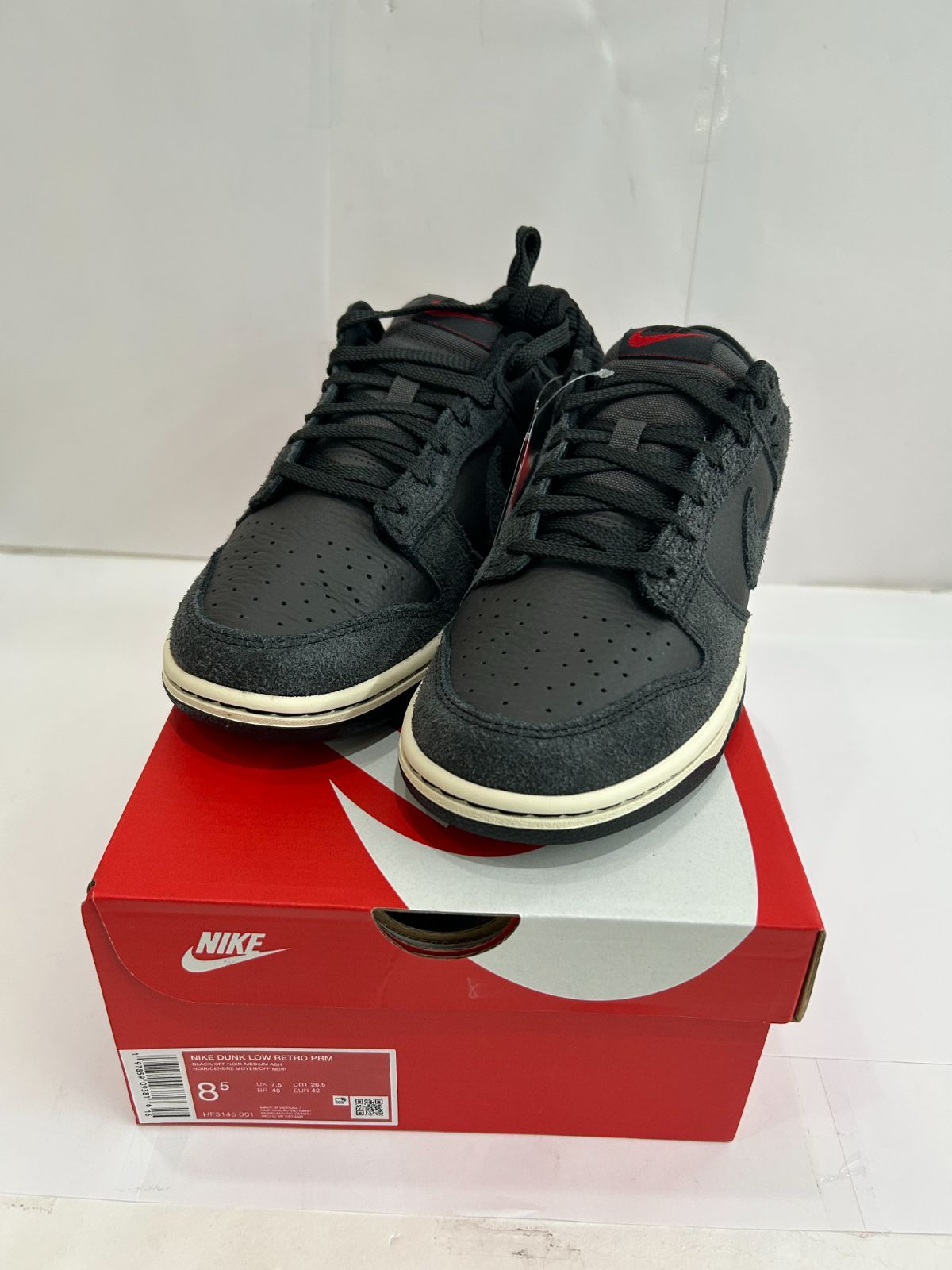 Nike Dunk Low PRM Medium Ash and Black 26.5㎝ HF3145-001 ナイキ ダンク メンズ スニーカー 靴 T1244-001 ◆ 268