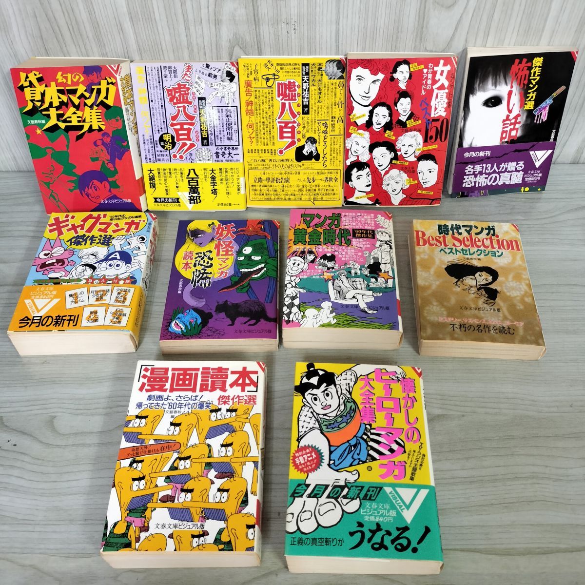 計11冊 文春文庫ビジュアル版 つげ義春 手塚治虫 水木しげる  240047 計11冊 文春文庫ビジュアル版 つげ義春 手塚治虫 水木しげる