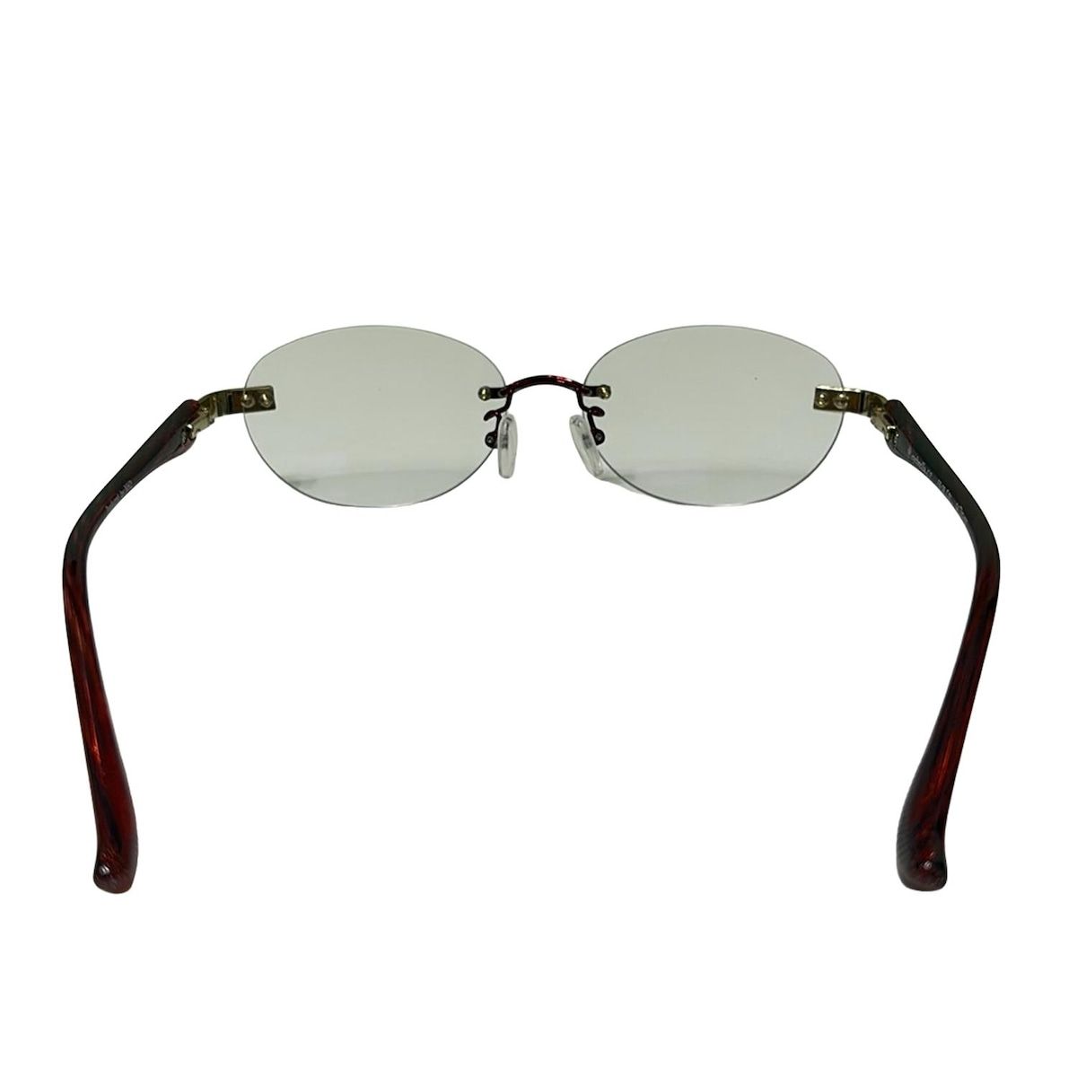 eyebrella(アイブレラ) メガネ - クリア×レッド×ゴールド - メルカリ