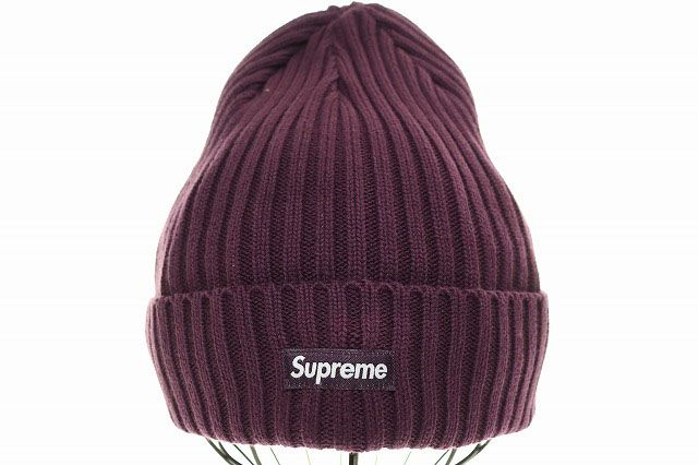 Supreme ニット帽 パープル 新品 23FW Supreme New Era Box Logo