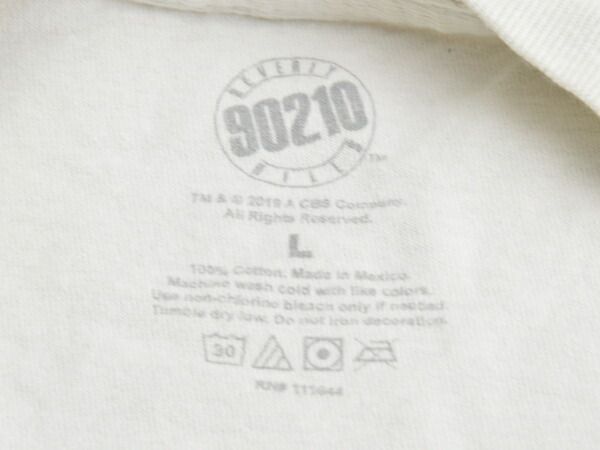 Beverly Hills 90210 Luke Perry Dillion Tシャツ 古着 ヴィンテージ Lサイズ ライトグレー メンズ used F-NEW313