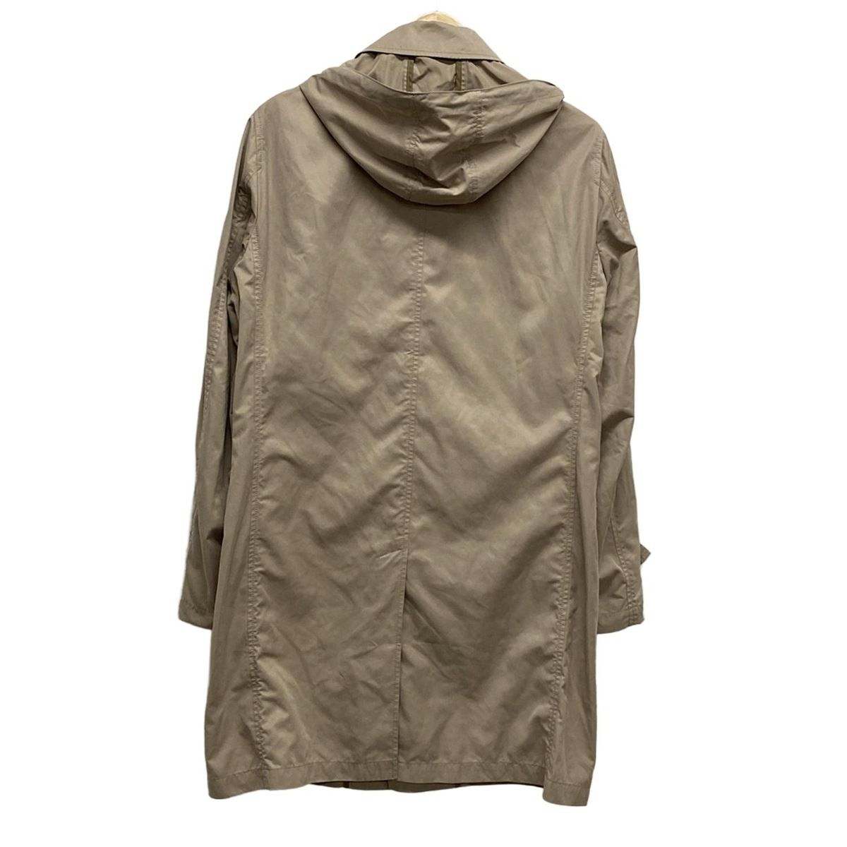 00s- 日本製 Papas+ パパスプラス トレンチコート フード付 ベージュ