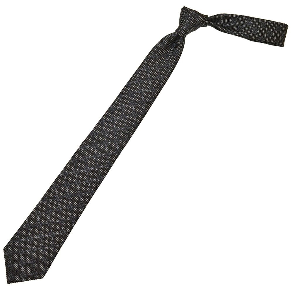 GUCCI グッチ ネクタイ メンズ GGパターン柄 シルク ナロータイ