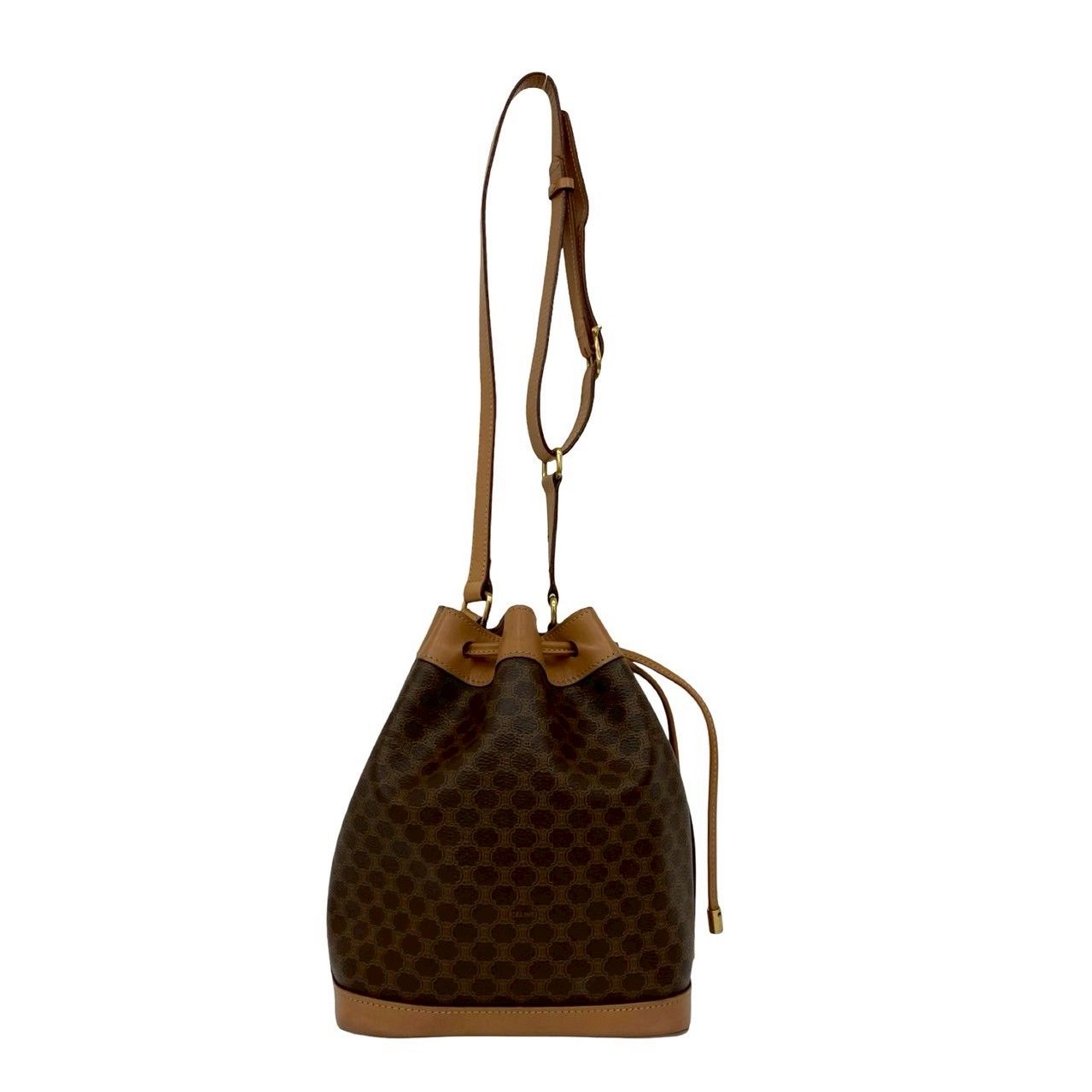 極 美品 CELINE セリーヌ マカダム ブラゾン 柄 トリオンフ ロゴ