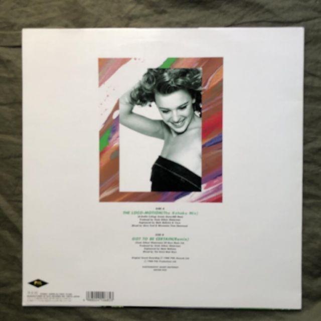 傷なし美盤 美ジャケ レア盤 両面マト1A1 1988年 国内盤 カイリー・ミノーグ Kylie Minogue 12''EPレコード The Loco-motion