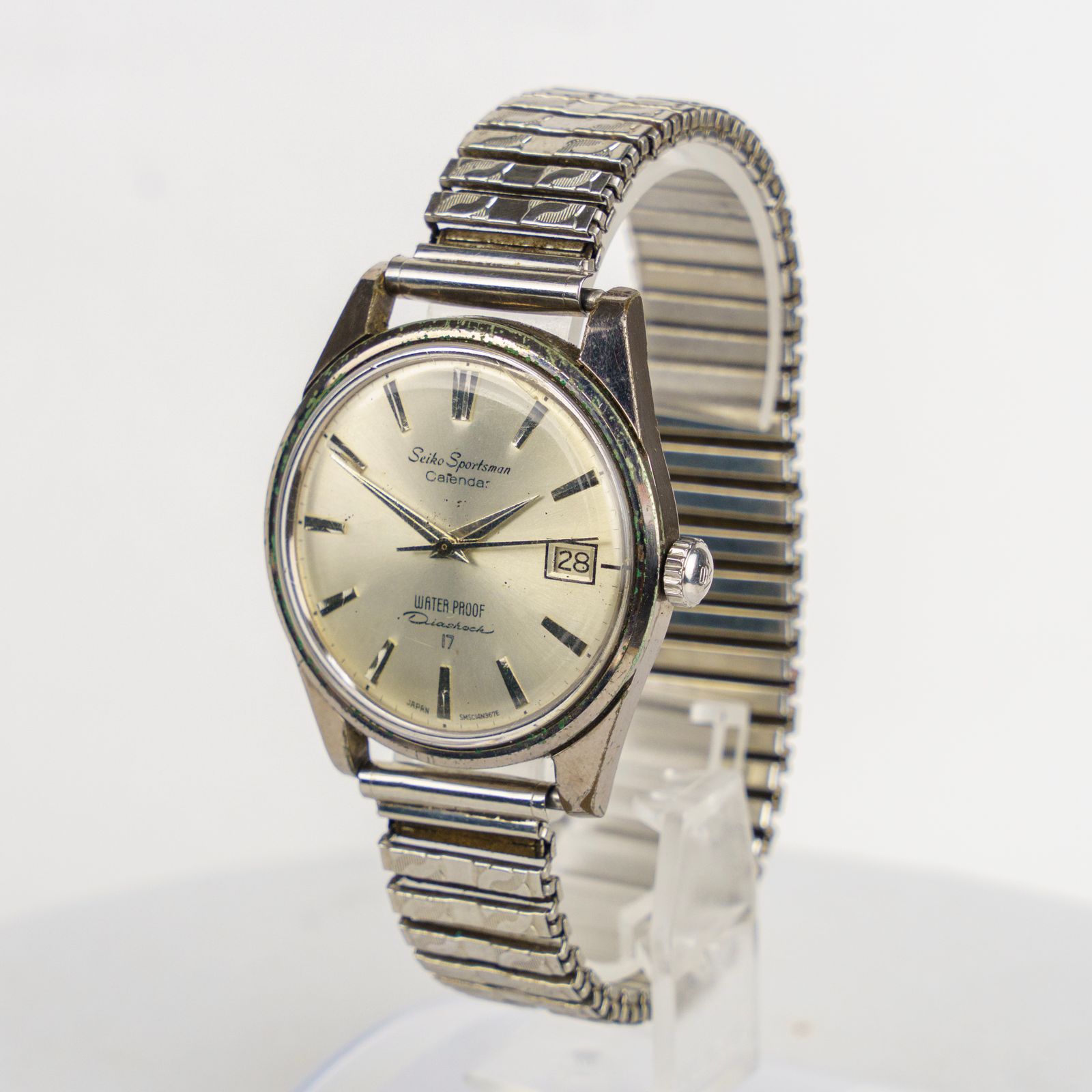 SEIKO|セイコー Sportsman ボーイズ 手巻き腕時計 カレンダー付き Diashock搭載 1652