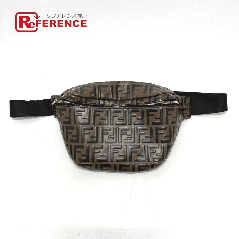 FENDI フェンディ バッグ エンボスレザー クラッチ 7VA445 ブラック