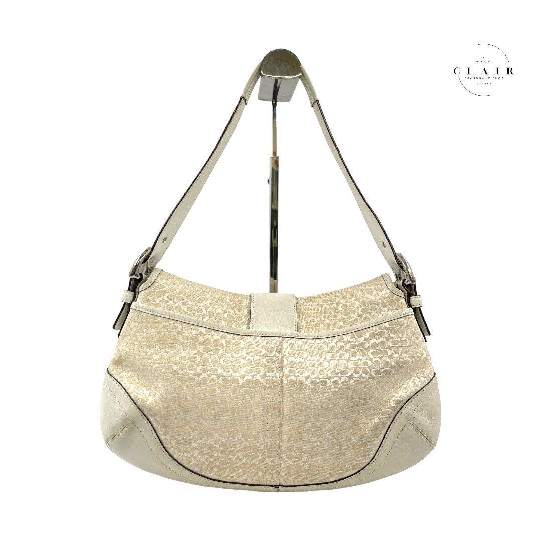 COACH コーチ　シグネチャー　ハンドバッグ　ショルダーバッグ　ワンショルダー 美品】COACH コーチ シグネチャー ワンショルダーバッグ