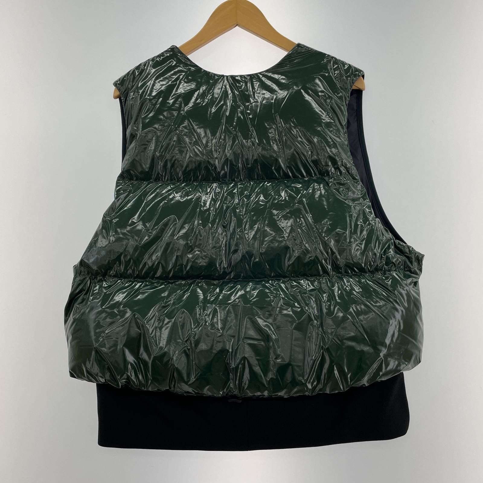TOGA(VIRILIS）/Coating taffeta vest/パデッドベスト/46/グリーン 