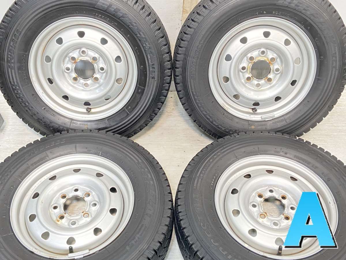 165R13 6PR nブリヂストン ブリザック VL1 n　 TOPY V4C n13x5.0  100/114.3-4穴 n中古タイヤ スタッドレスタイヤ ホイールセット 4本セットn w13240105800