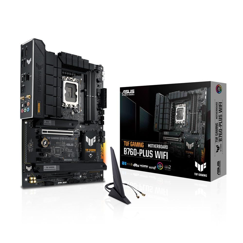 ASUS TUF GAMING B760-PLUS WIFI intel 第14 13 12世代 CPU対応 LGA1700 B760 搭載 DDR5 ATX マザーボード| 正規代理店品