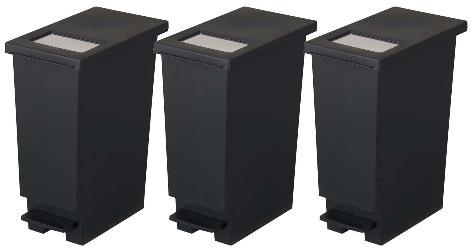 竹蓋付きエコスリムペダルゴミ箱 - 5L、耐久性と静音設計 竹蓋付きエコ