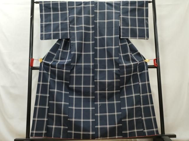 平和屋着物□本場縞大島紬 格子 正絹 逸品 AAAZ2551cs - メルカリ