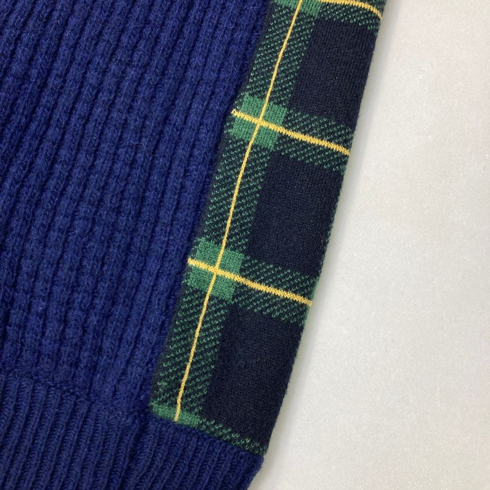 チェック柄 ネイビー系