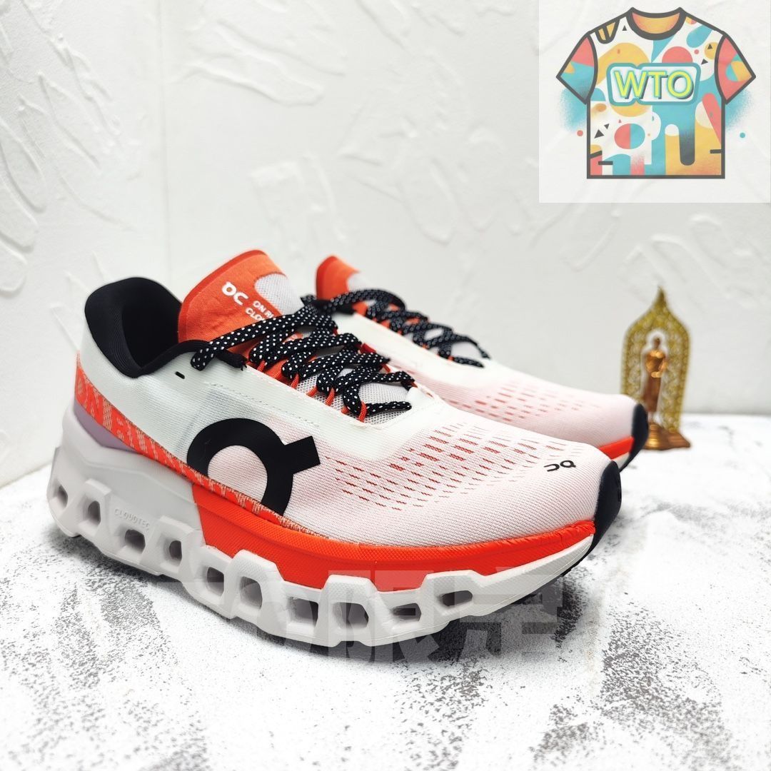 【送料無料】On cloudmonster2ランニングシューズ ホワイト/レッド ウィメンズ Cloudmonster 2 | ベージュ & レッド | On 日本